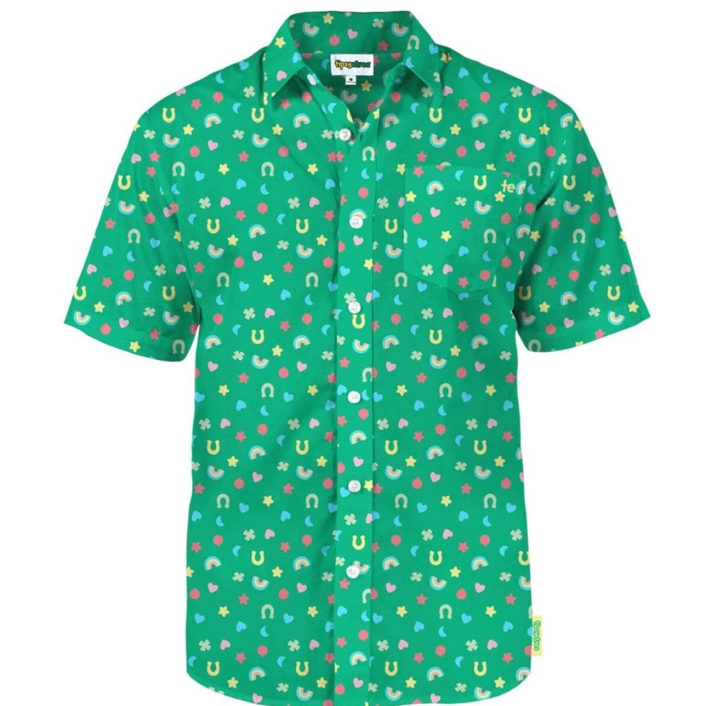TIPSY ELVES MEN'S LUCKY CHARMER BUTTON DOWN SHIRT